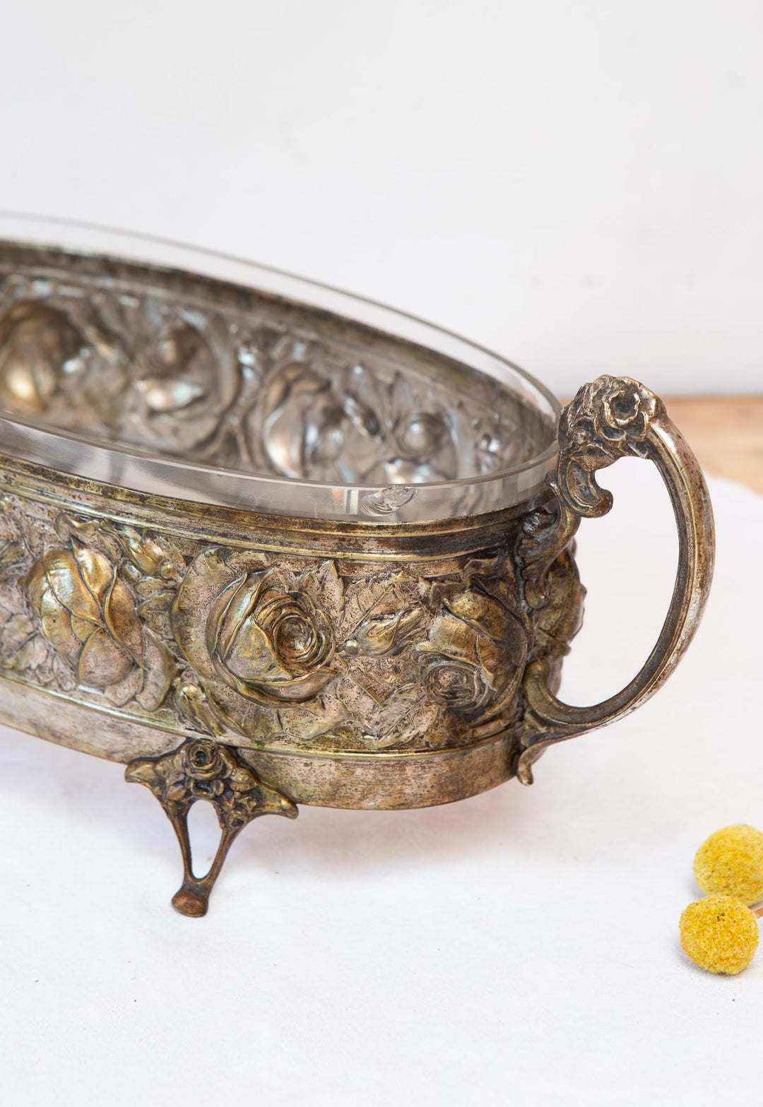 Gran jardinera o centro mesa francés Art Nouveau c. 1900 (40 cm)