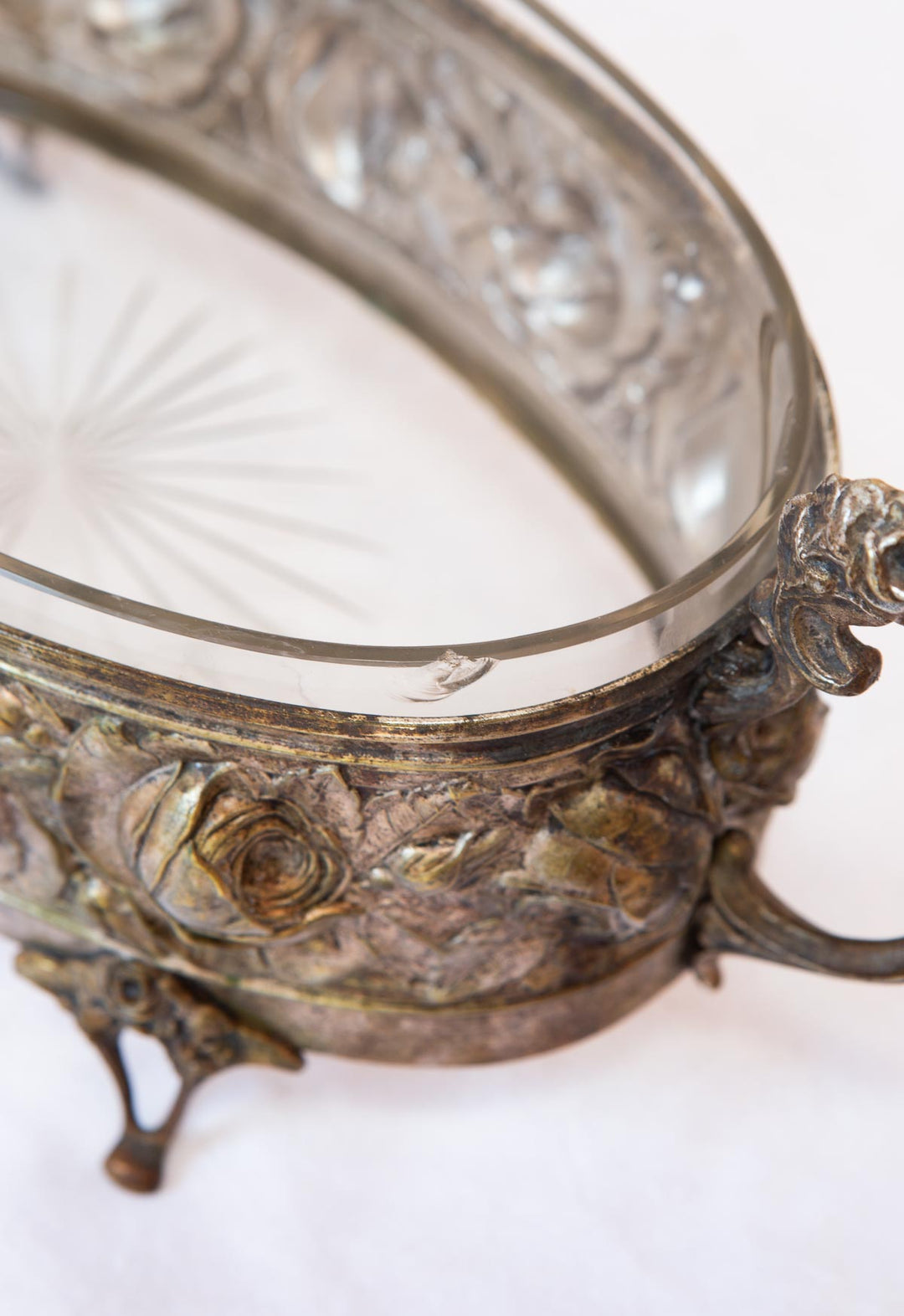 Gran jardinera o centro mesa francés Art Nouveau c. 1900 (40 cm)