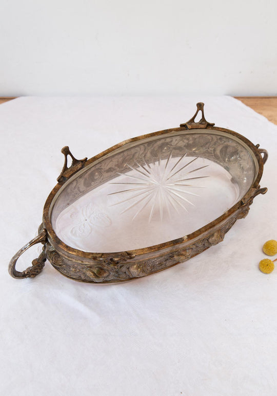 Gran jardinera o centro mesa francés Art Nouveau c. 1900 (40 cm)