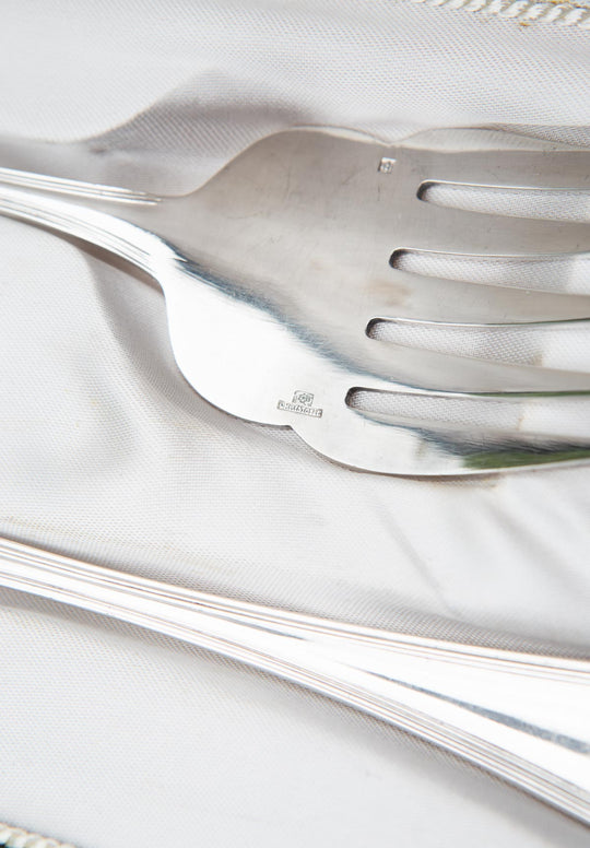 christofle contours cubiertos servicio pescado