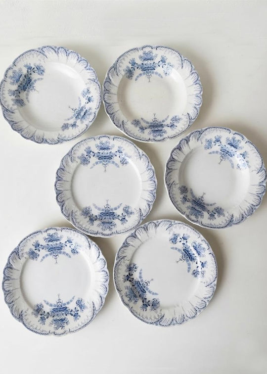 Juego platos 3 LLANOS + 3 HONDOS Saint Amand Hamage Nord REGENCE (25 cm)