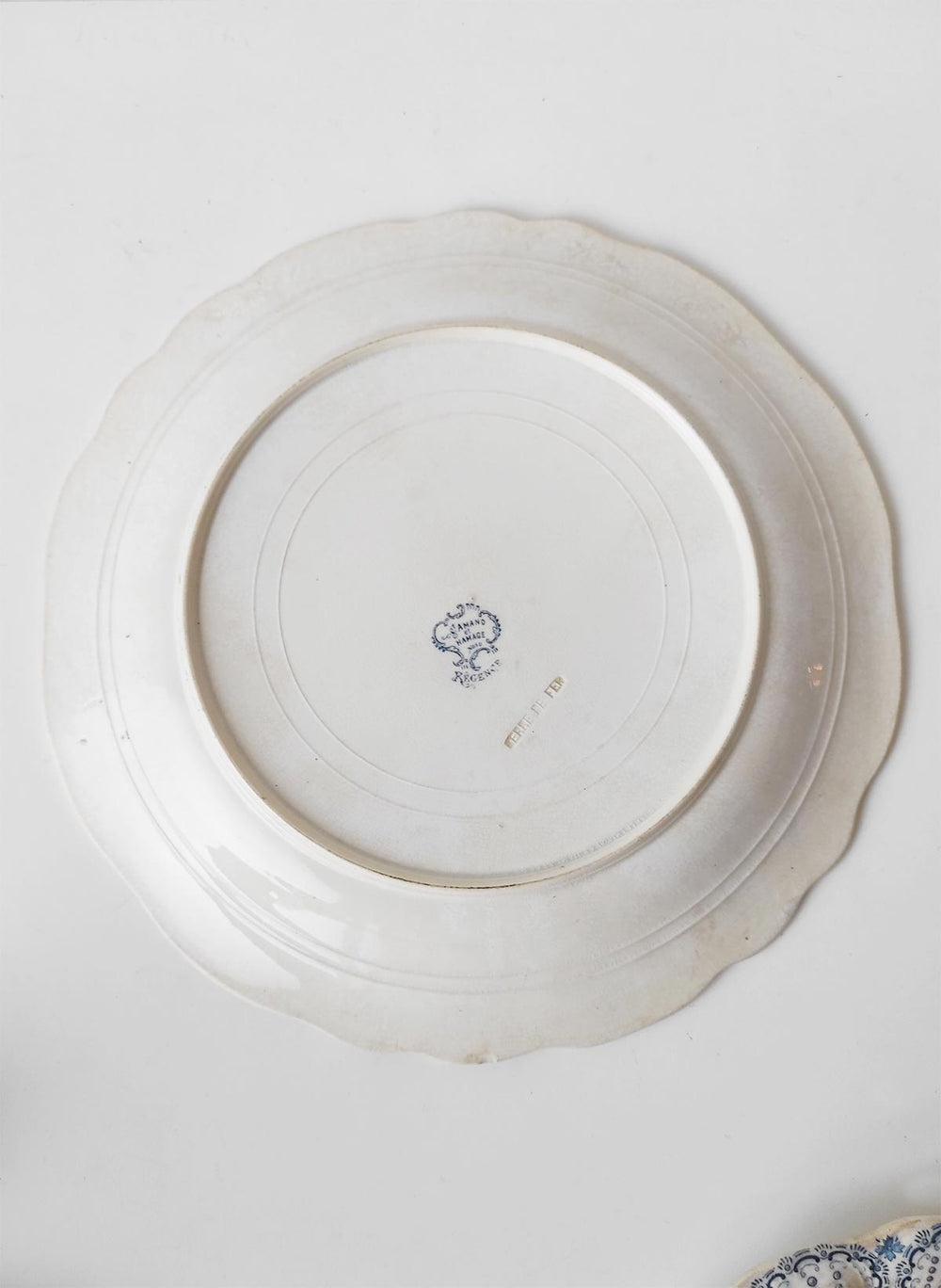 Fuente francesa 32 cm terre de fer Saint Amand Hamage Nord REGENCE (1896-1910)