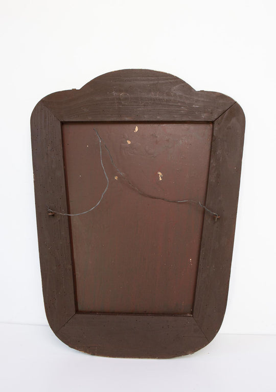 Espejo francés estilo veneciano cristal grabado c. 1950 (71*54 cm)