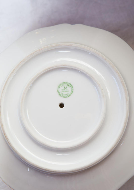Vajilla francesa porcelana Limoges Unique filo dorado c. 1950s (53 PIEZAS)