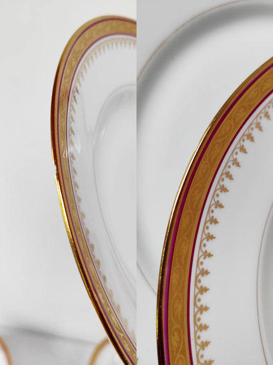 Juego de platos LLANOS y HONDOS PARA 12 porcelana Limoges (25 PIEZAS)
