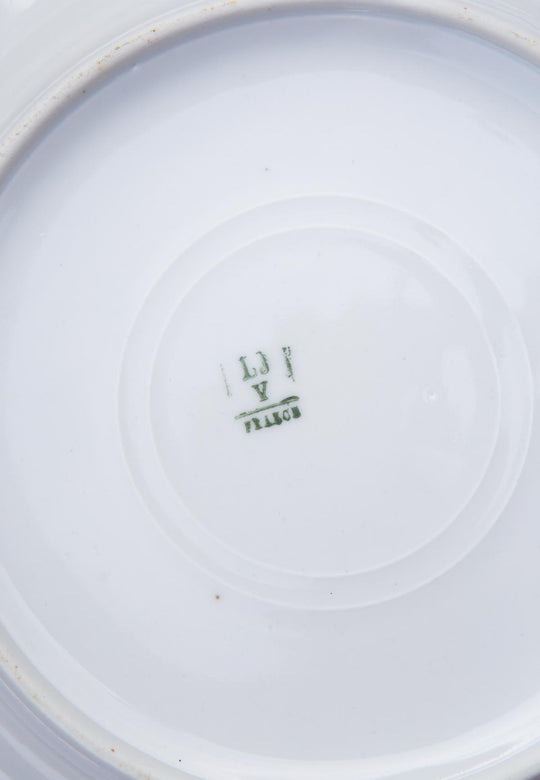 Juego de 16 platos llanos y hondos porcelana Limoges c. 1930s