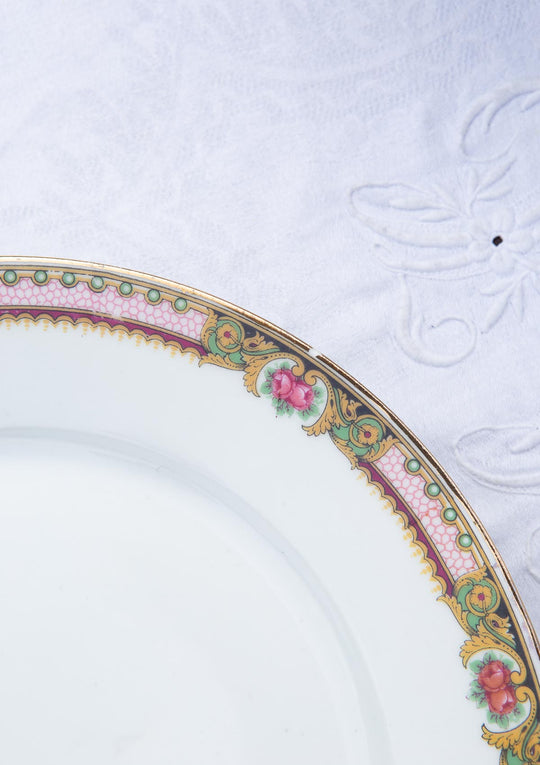 Juego de 16 platos llanos y hondos porcelana Limoges c. 1930s