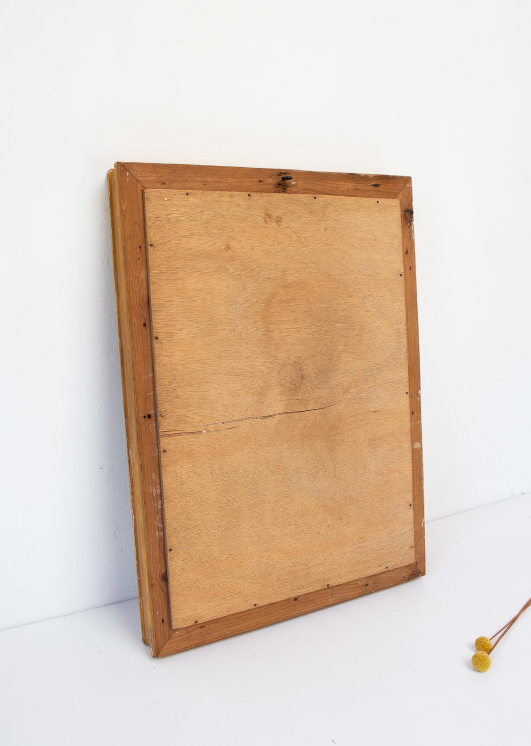 Antiguo espejo rectangular dorado cristal al mercurio Louis Philippe c. 1830 (55*40 cm)