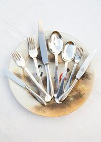 Cubertería sueca GAB Svensk PARA 12 inicial "S" c. 1940s (88 PIEZAS)