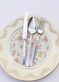 Cubiertos ENTRANTES PARA 12 metal baño plata Lecko c. 1960s (44 PIEZAS)