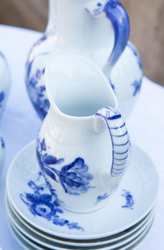 Juego de café Royal Copenhagen "Flor azul" "Blå Blomst" (11 SERVICIOS)