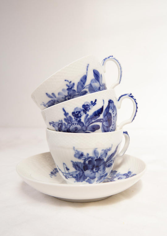 Juego de café Royal Copenhagen "Flor azul" "Blå Blomst" (11 SERVICIOS)