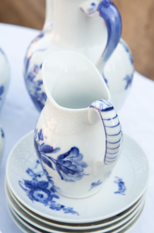 Juego de café Royal Copenhagen "Flor azul" "Blå Blomst" (11 SERVICIOS)