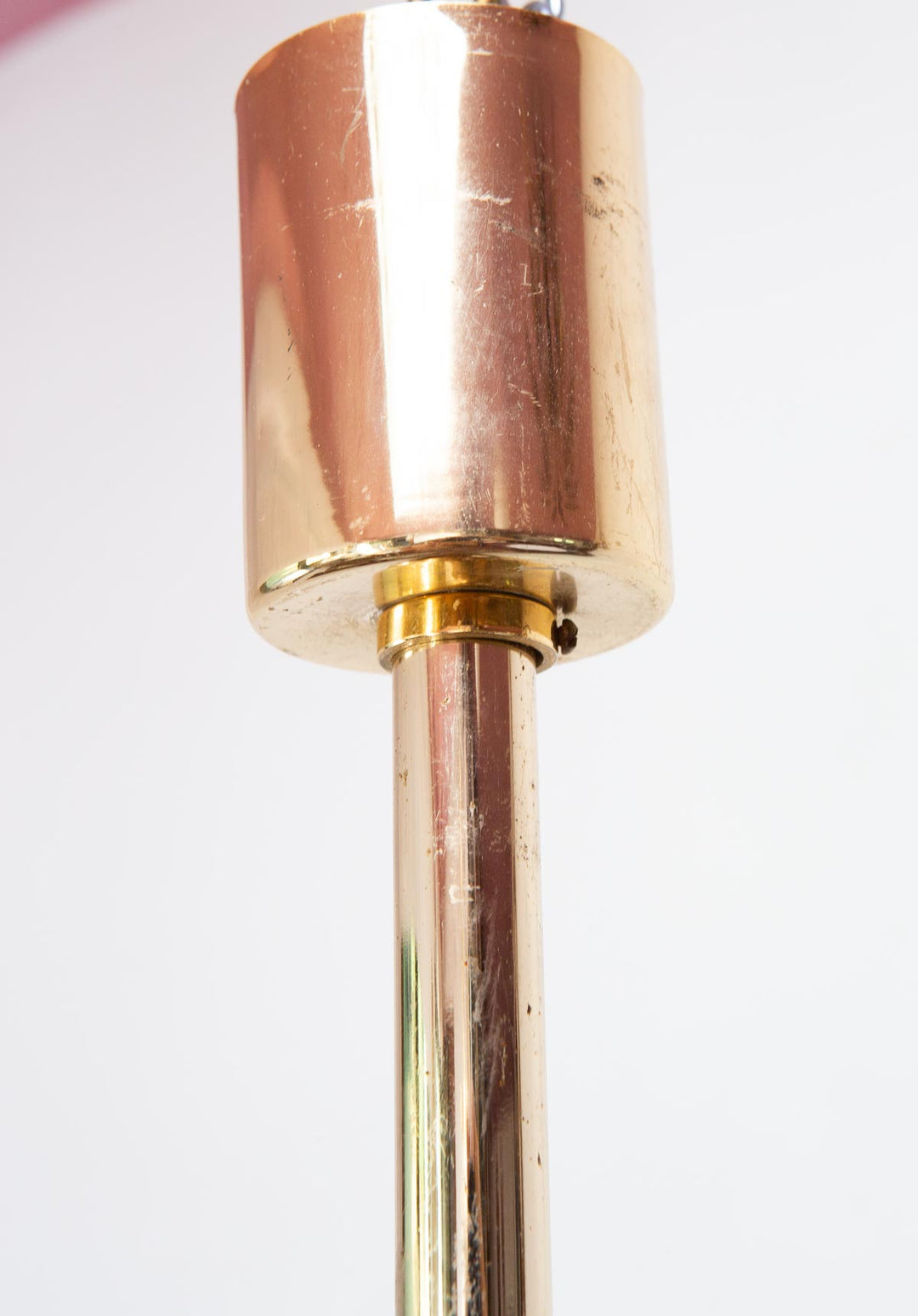 Lámpara techo con cristales "hielo" y latón estilo Kalmar c. 1960-70s