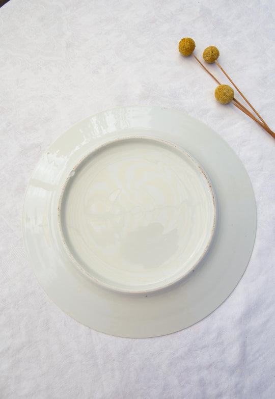Plato decorativo porcelana pintada mano paisaje vasco (26,5 cm)