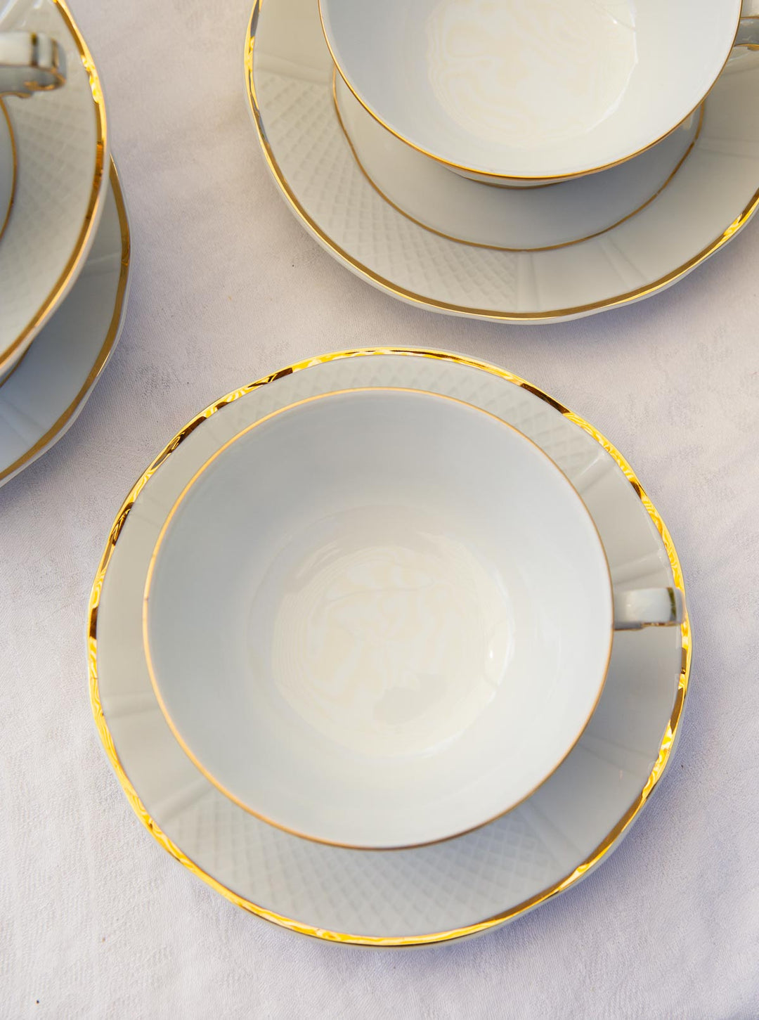 Juego de té PARA 12 porcelana Limoges Bernardaud (26 PIEZAS)