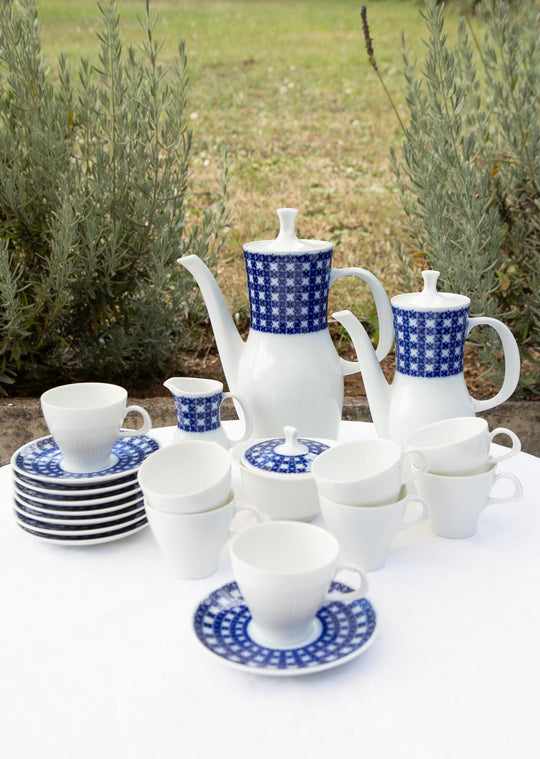 Juego de café PARA 8 porcelana alemana THOMAS c. 1960/70s (20 PIEZAS)
