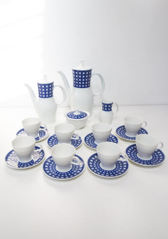 Juego de café PARA 8 porcelana alemana THOMAS c. 1960/70s (20 PIEZAS)