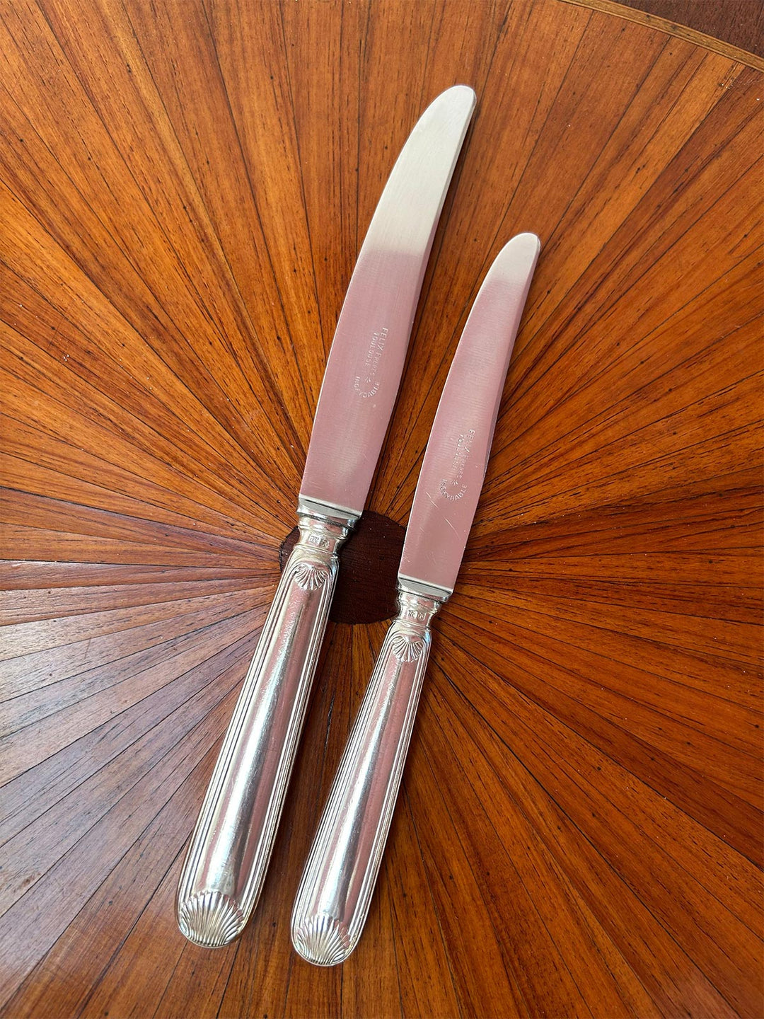 Excepcional cubertería francesa PARA 12 metal baño plata Felix Frères Luis XV Coquille (186 PIEZAS)