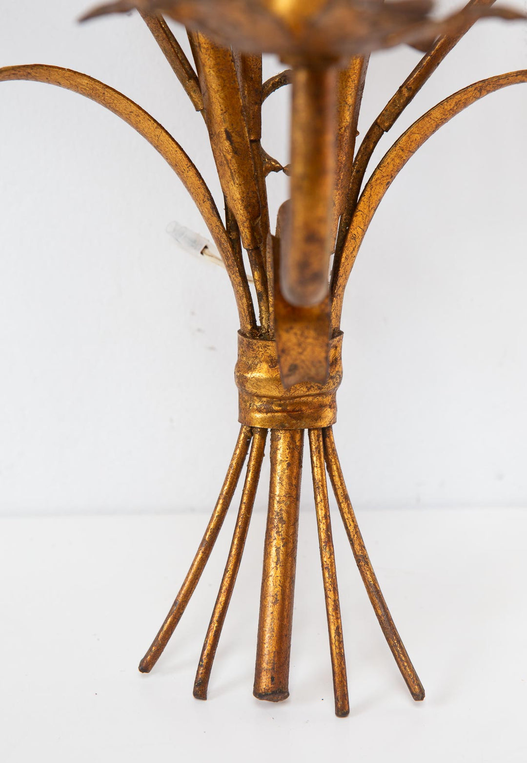Aplique italiano metal dorado hojas y espigas c. 1960/70 (48*37 cm)
