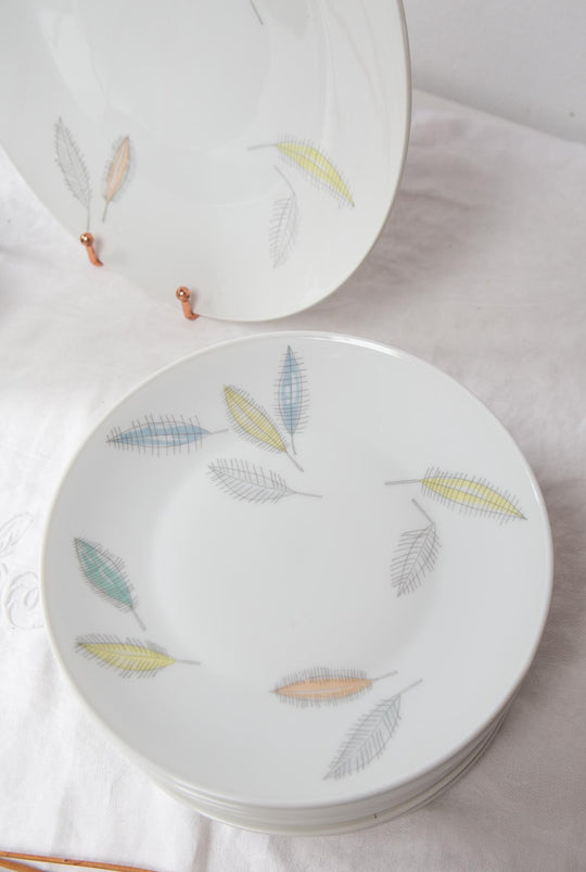 Juego de café y postre porcelana Rosenthal Raymond Loewy Form 2000 para 13, 1954-1978 (43 PIEZAS)