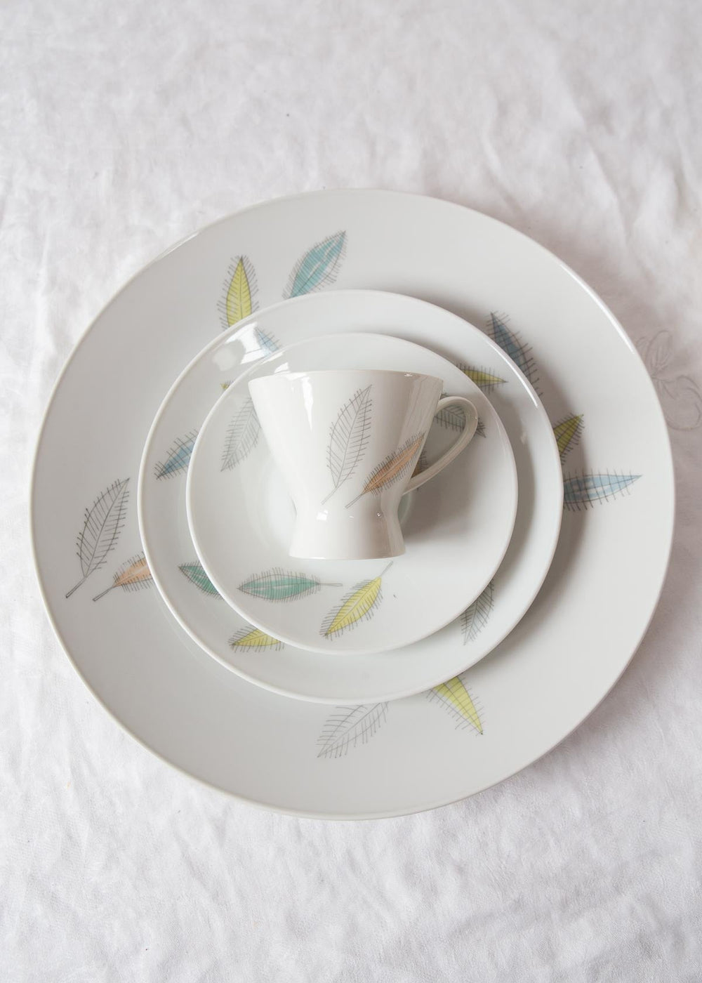 Juego de café y postre porcelana Rosenthal Raymond Loewy Form 2000 para 13, 1954-1978 (43 PIEZAS)