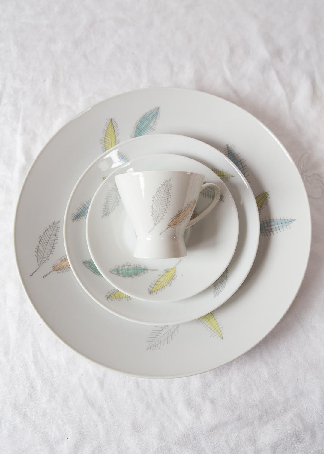 Juego de café y postre porcelana Rosenthal Raymond Loewy Form 2000 para 13, 1954-1978 (43 PIEZAS)