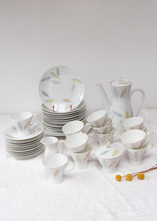 Juego de café y postre porcelana Rosenthal Raymond Loewy Form 2000 para 13, 1954-1978 (43 PIEZAS)