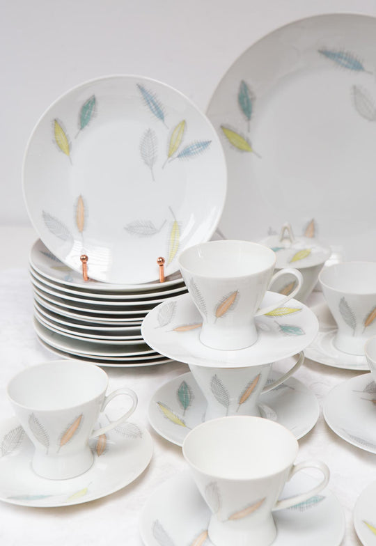 Juego de café y postre porcelana Rosenthal Raymond Loewy Form 2000 para 13, 1954-1978 (43 PIEZAS)