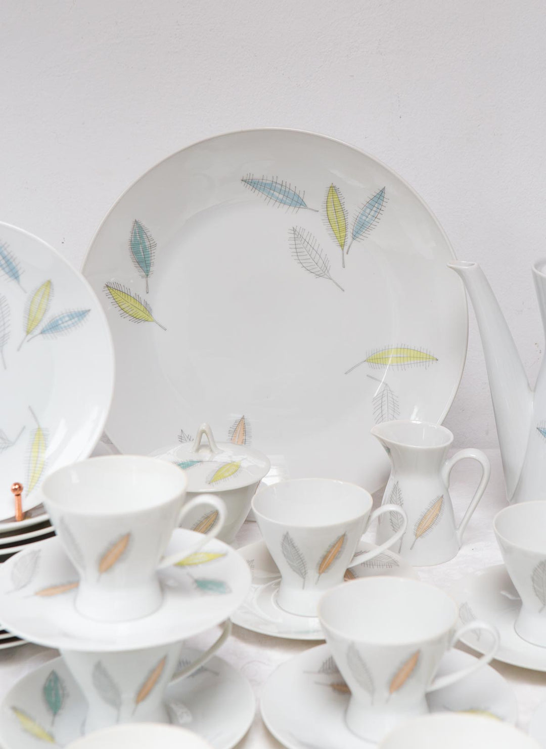 Juego de café y postre porcelana Rosenthal Raymond Loewy Form 2000 para 13, 1954-1978 (43 PIEZAS)