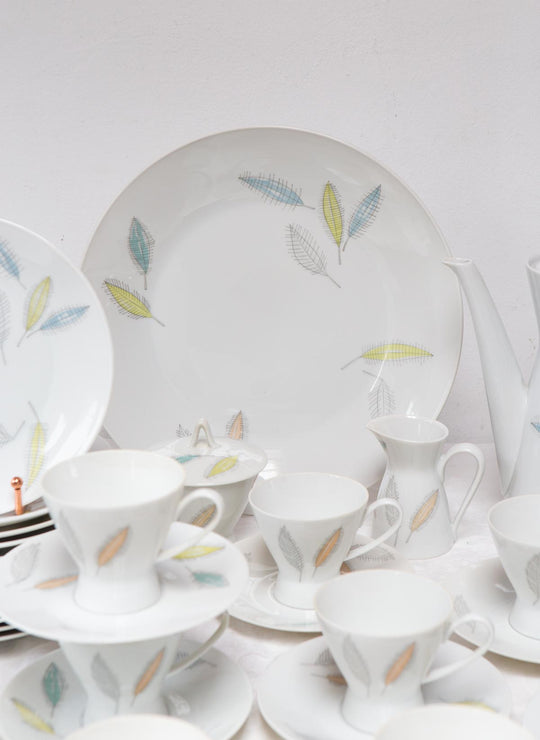 Juego de café y postre porcelana Rosenthal Raymond Loewy Form 2000 para 13, 1954-1978 (43 PIEZAS)