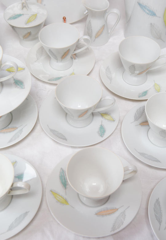 Juego de café y postre porcelana Rosenthal Raymond Loewy Form 2000 para 13, 1954-1978 (43 PIEZAS)