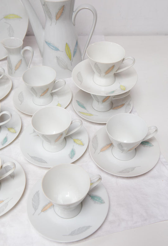 Juego de café y postre porcelana Rosenthal Raymond Loewy Form 2000 para 13, 1954-1978 (43 PIEZAS)