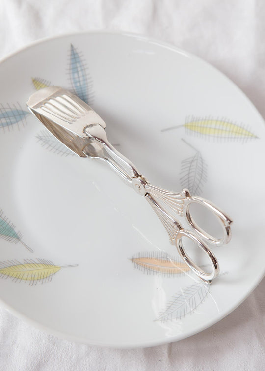 Antiguas pinzas para pasteles suecas estilo art nouveau