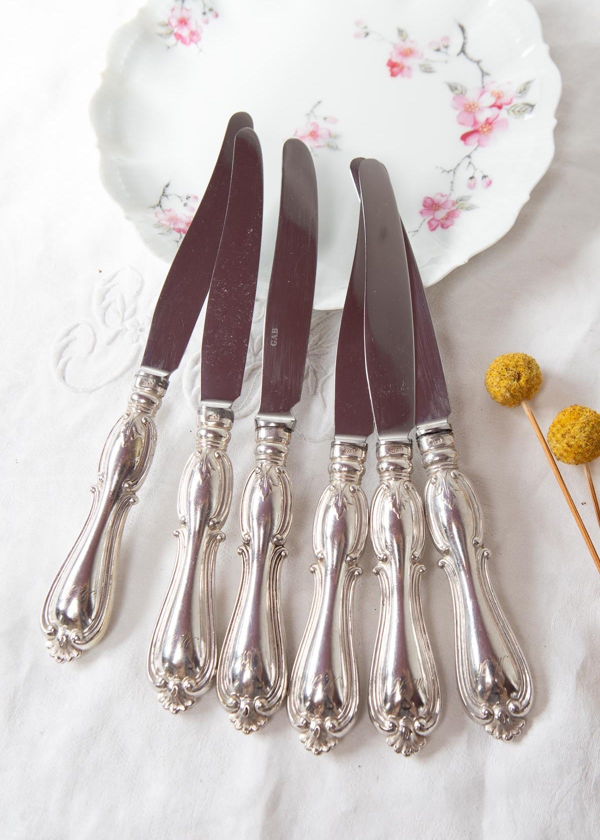 6 cuchillos de entrantes suecos GAB modelo Olga