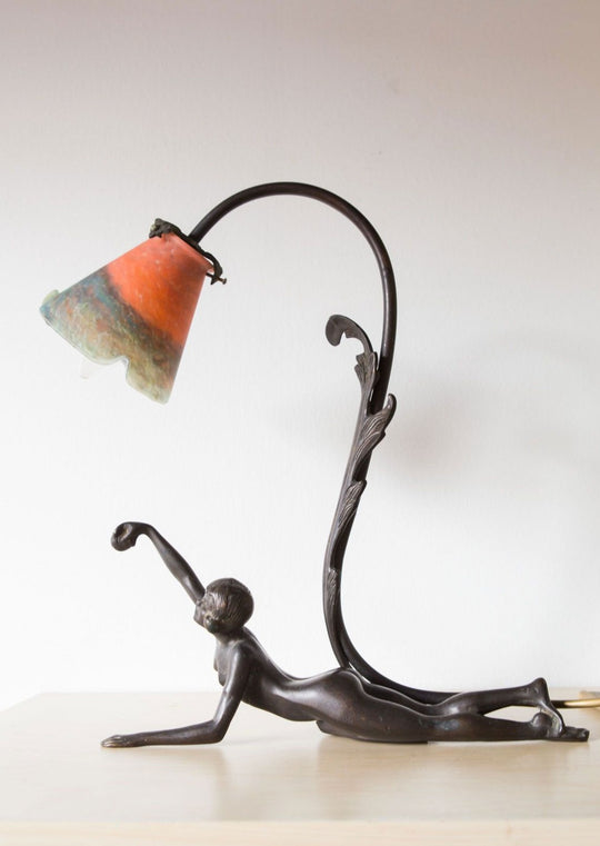 LÁMPARA MESA FRANCESA ESTILO ART NOUVEAU TABLE LAMP