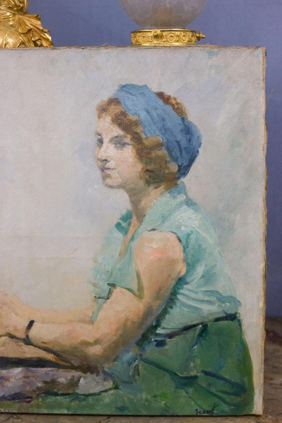 Retrato femenino escuela francesa años 20 (VENDIDO)