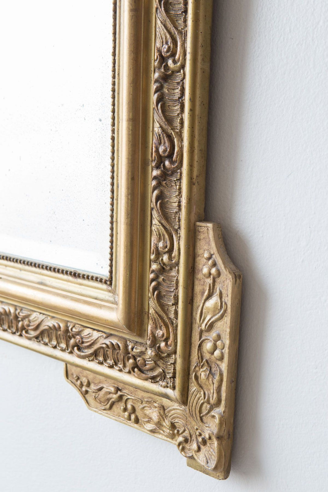 Antiguo espejo dorado francés Napoleón III s. XIX (VENDIDO)