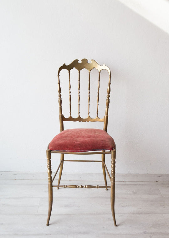 Antiguas sillas de latón macizo años 50 chiavarina (VENDIDO)