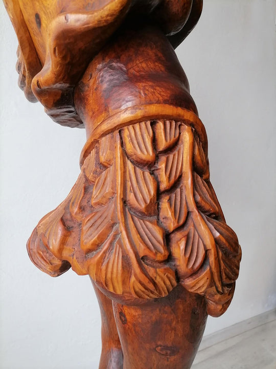 Gran lámpara de pie torchero florentino con nubio c. 1930 (225 cm)