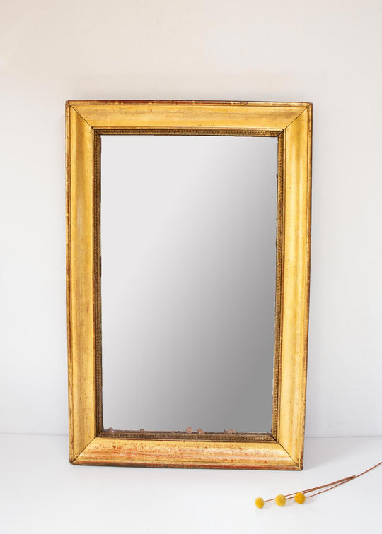 antiguo espejo frances madera dorada s xix