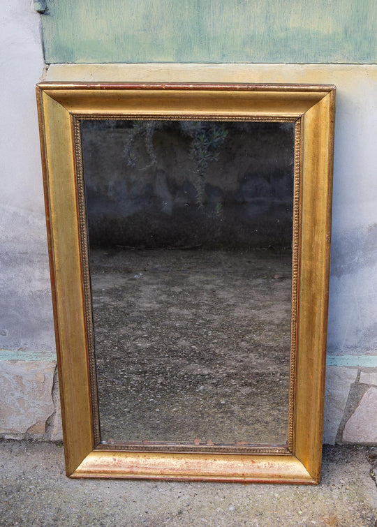 antiguo espejo frances madera dorada s xix
