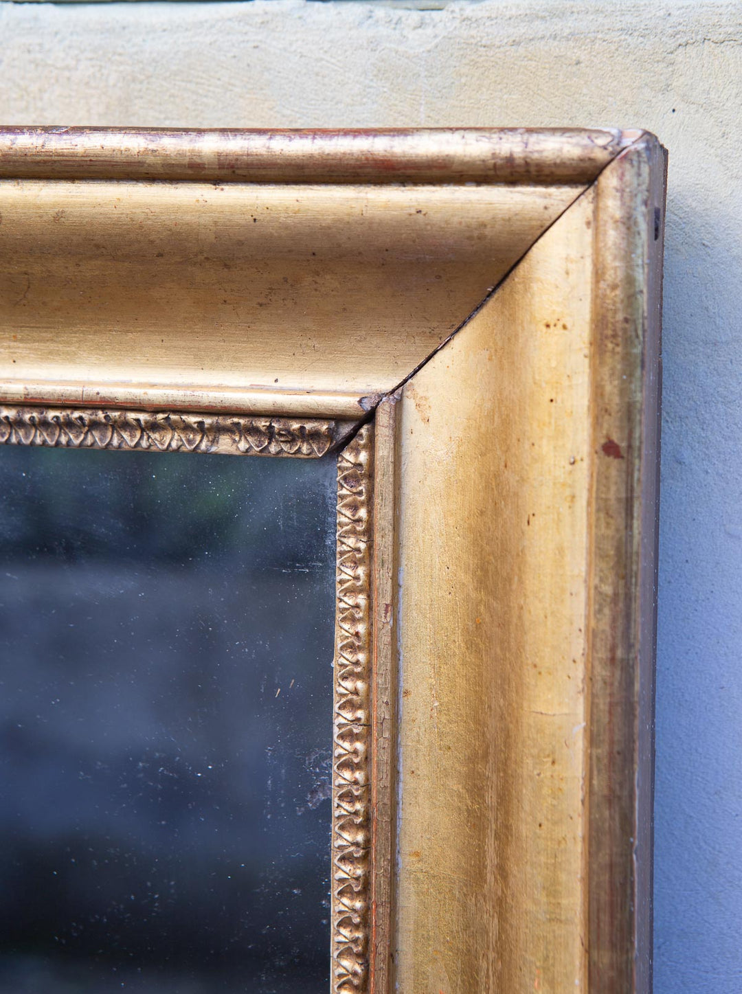 antiguo espejo frances madera dorada s xix