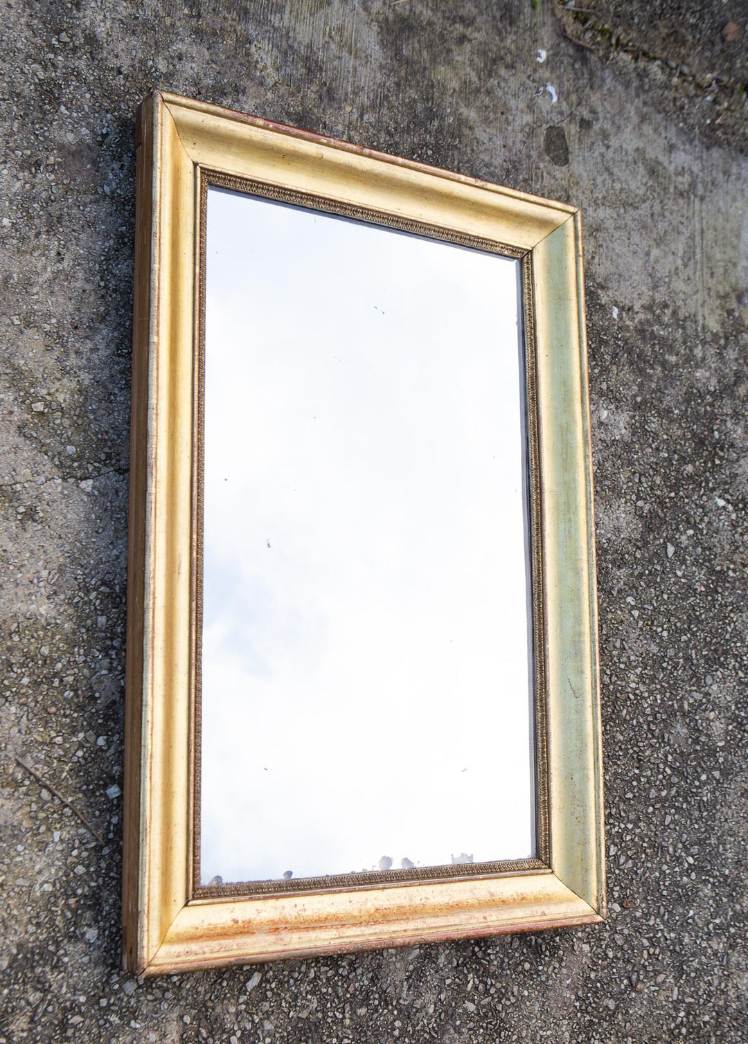 antiguo espejo frances madera dorada s xix