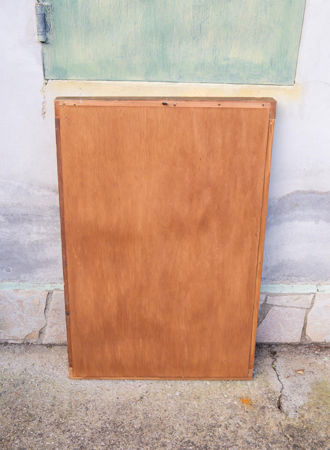 Antiguo espejo francés rectangular madera dorada s. XIX ( 53*81 cm)
