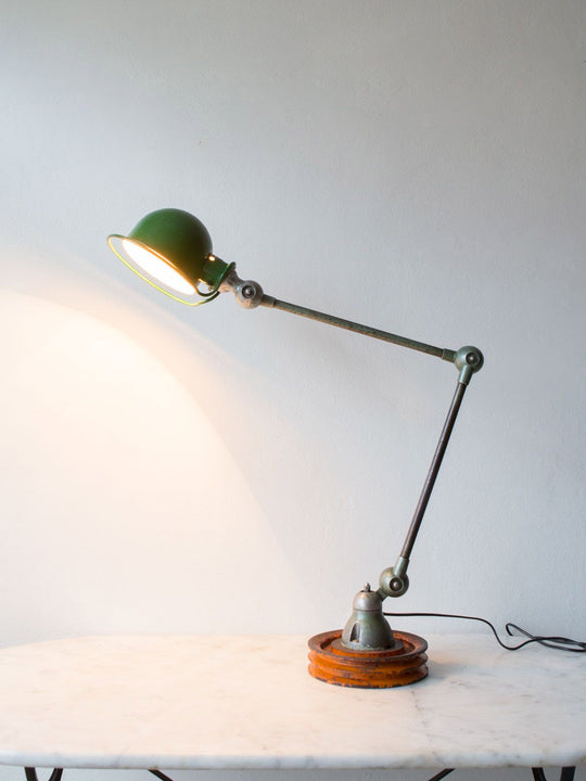 Lámpara escritorio industrial Jielde 2 brazos (VENDIDA)