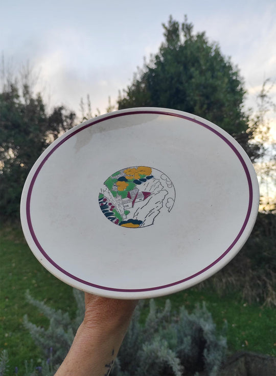 Frutero loza francesa Salins 1960s (22,5 cm)