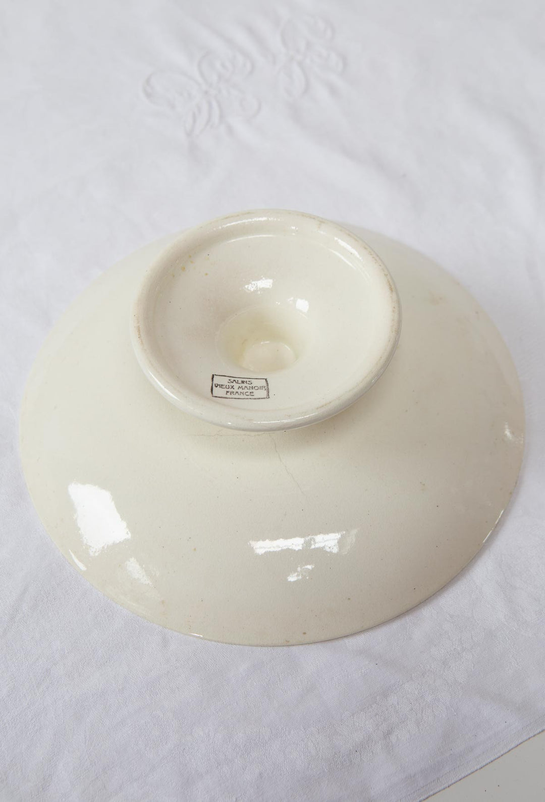 Frutero loza francesa Salins 1960s (22,5 cm)