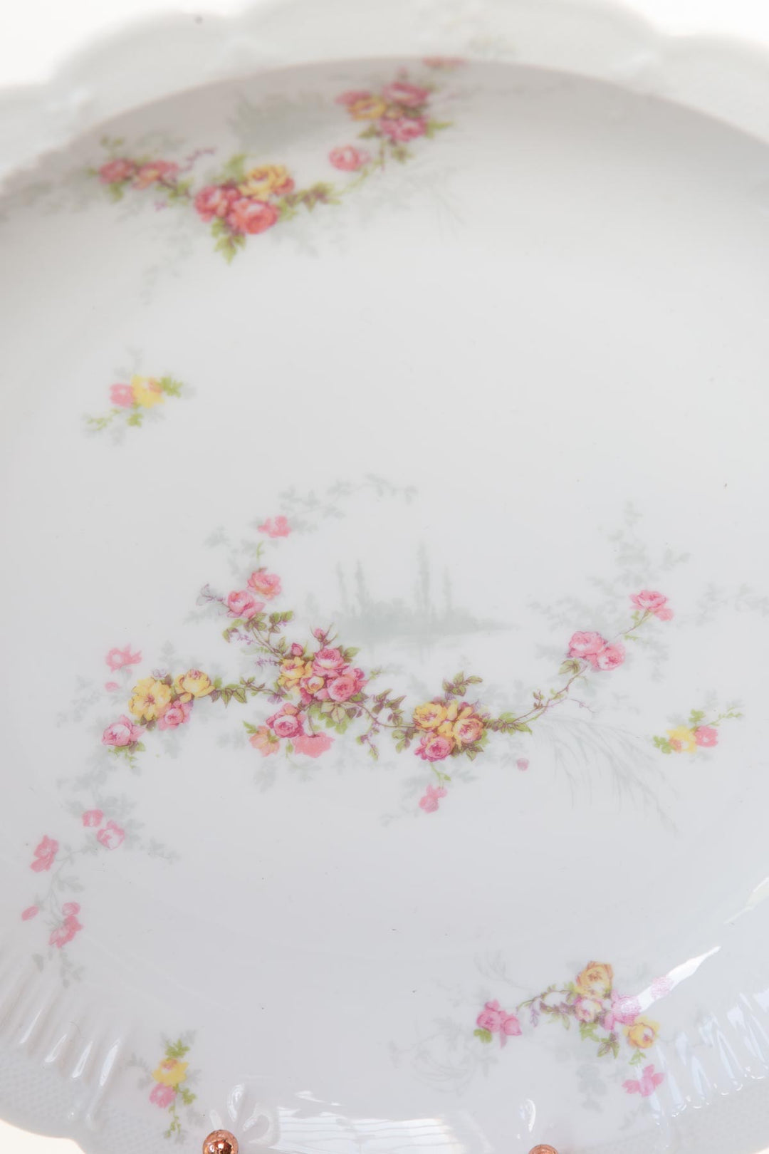juego antiguas fuentes porcelana pouyat Limoges