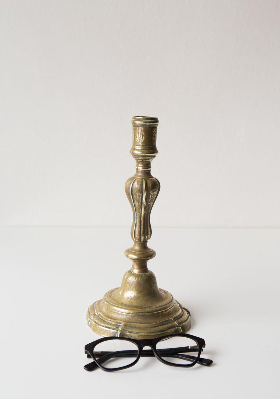 Antiguo candelero francés latón french candlestick